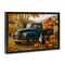 Stupell Industries Autumnal Farmland Collie Dog Floating Frame, design by Tom Crehan